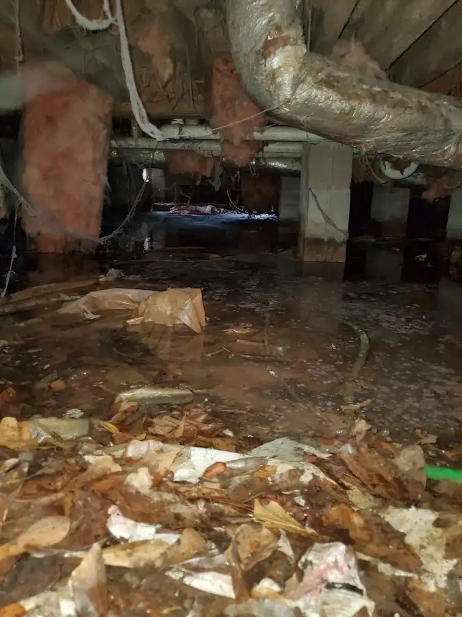 Crawl space flood assessment for Commercial Water Damage Restoration in Suisun City