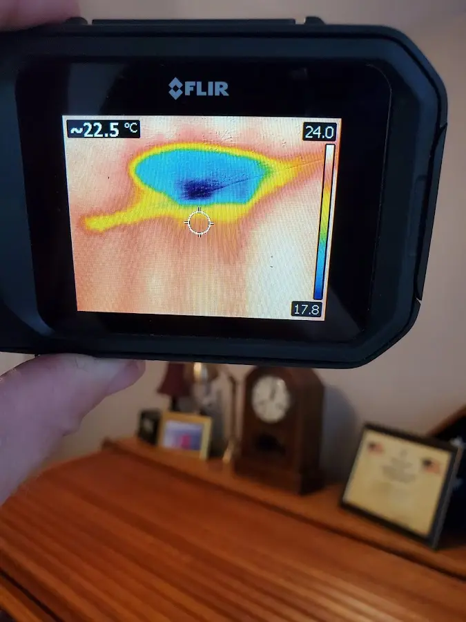 Thermal imaging inspection for water damage in Suisun City