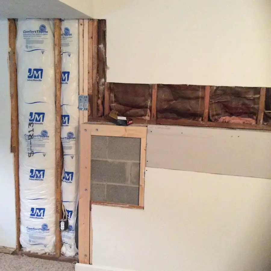 Wall insulation replacement during Contents Cleaning & Restoration in Suisun City